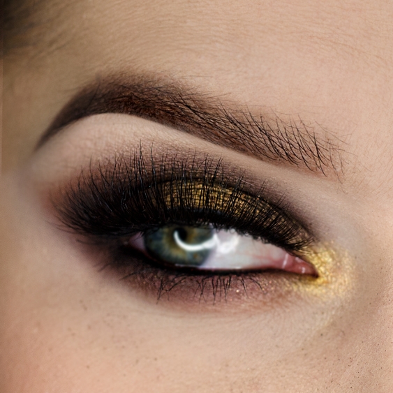 PURE GOLD EYES MAKEUP