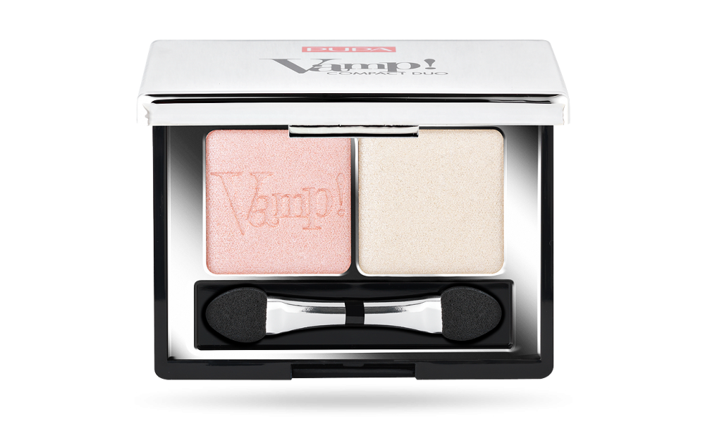 PUPA MILANO VAMP! COMPACT DUO EYESHADOW PODWÓJNA PALETA CIENI DO POWIEK