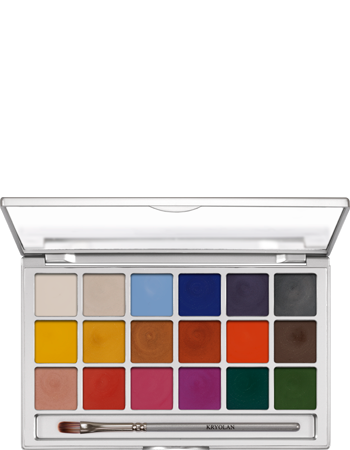 KRYOLAN SHIMMERING VISION PALETTE 18 COLORS PALETA 18 BŁYSZCZĄCYCH CIENI