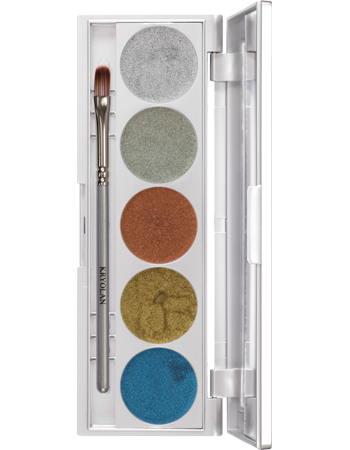 KRYOLAN METALLIQUE 5 COLORS LUXURY 2 PALETA 5 METALICZNYCH CIENI