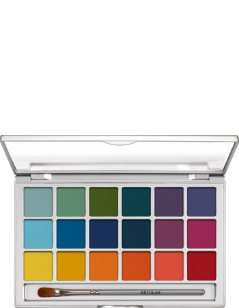 KRYOLAN EYE SHADOW VARIETY 18 COLORS V2 PALETA 18 CIENI DO POWIEK