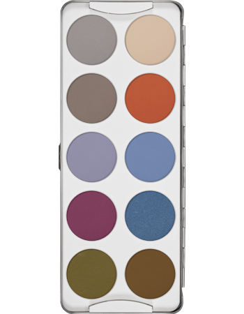 KRYOLAN EYE SHADOW PALETTE 10 COLORS FASHION PALETA 10 CIENI DO POWIEK