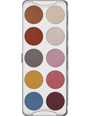 KRYOLAN EYE SHADOW PALETTE 10 COLORS IRIDISCENT PALETA 10 CIENI DO POWIEK