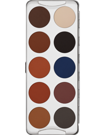 KRYOLAN EYE SHADOW PALETTE 10 COLORS SHADING PALETA 10 CIENI DO POWIEK