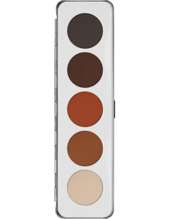 KRYOLAN EYE SHADOW PALETTE 5 COLORS SHADING PALETA 5 CIENI DO POWIEK