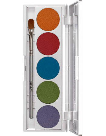 KRYOLAN VIVA COLOR PALETTE 5 COLORS TRIBAL IRIDISCENT PALETA 5 CIENI DO POWIEK