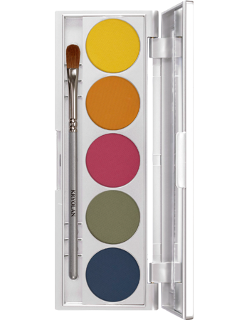 KRYOLAN VIVA COLOR PALETTE 5 COLORS FLEUR MATT PALETA 5 CIENI DO POWIEK