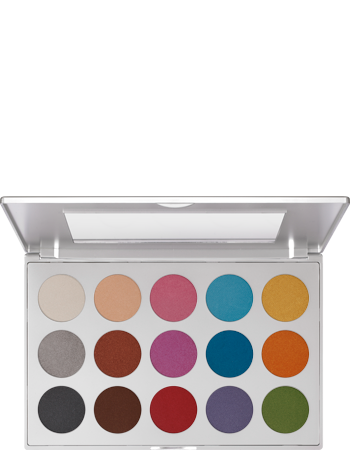 KRYOLAN VIVA BRILLIANT COLOR PALETTE 15 COLORS FR1 PALETA 15 CIENI DO POWIEK