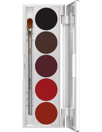 KRYOLAN SHADES 5 COLORS JEDDHA PALETA 5 CIENI DO POWIEK