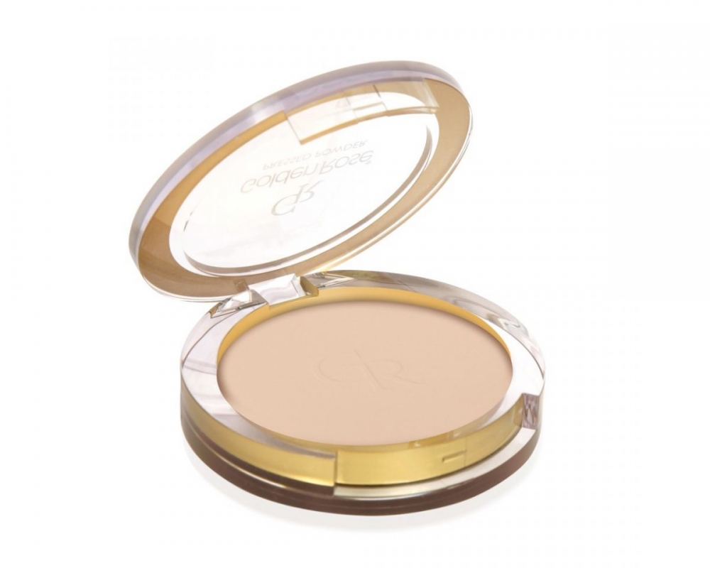 GOLDEN ROSE PRESSED POWDER PUDER PRASOWANY