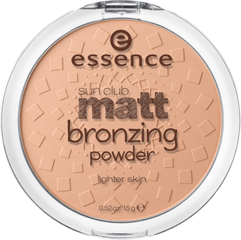 ESSENCE SUN CLUB MATT BRONZING POWDER MATUJĄCY PUDER BRĄZUJĄCY