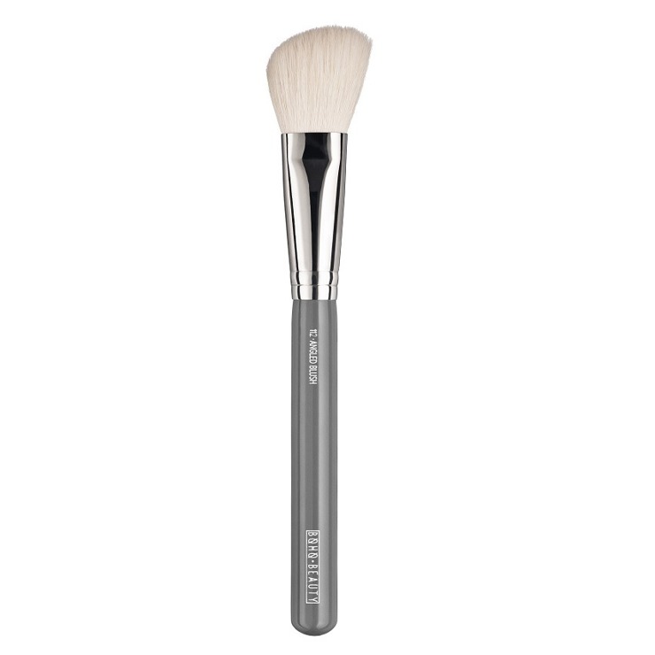 BOHO BEAUTY ANGLED BLUSH BRUSH PĘDZEL DO RÓŻU I KONTUROWANIA 112 SZARY