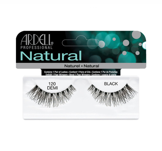 ARDELL LASHES NATURAL DEMI BLACK 120 SZTUCZNE CZARNE RZĘSY 120