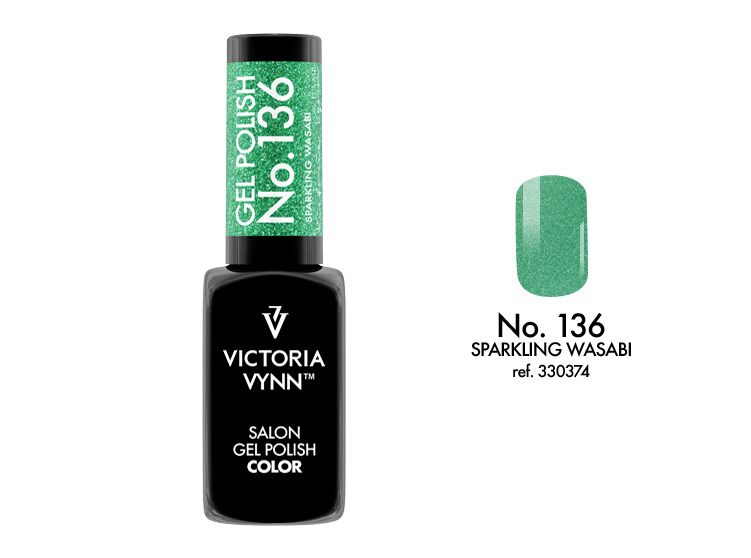  VICTORIA VYNN GEL POLISH LAKIER HYBRYDOWY 136 SPARKLING WASABI 8ML SALE