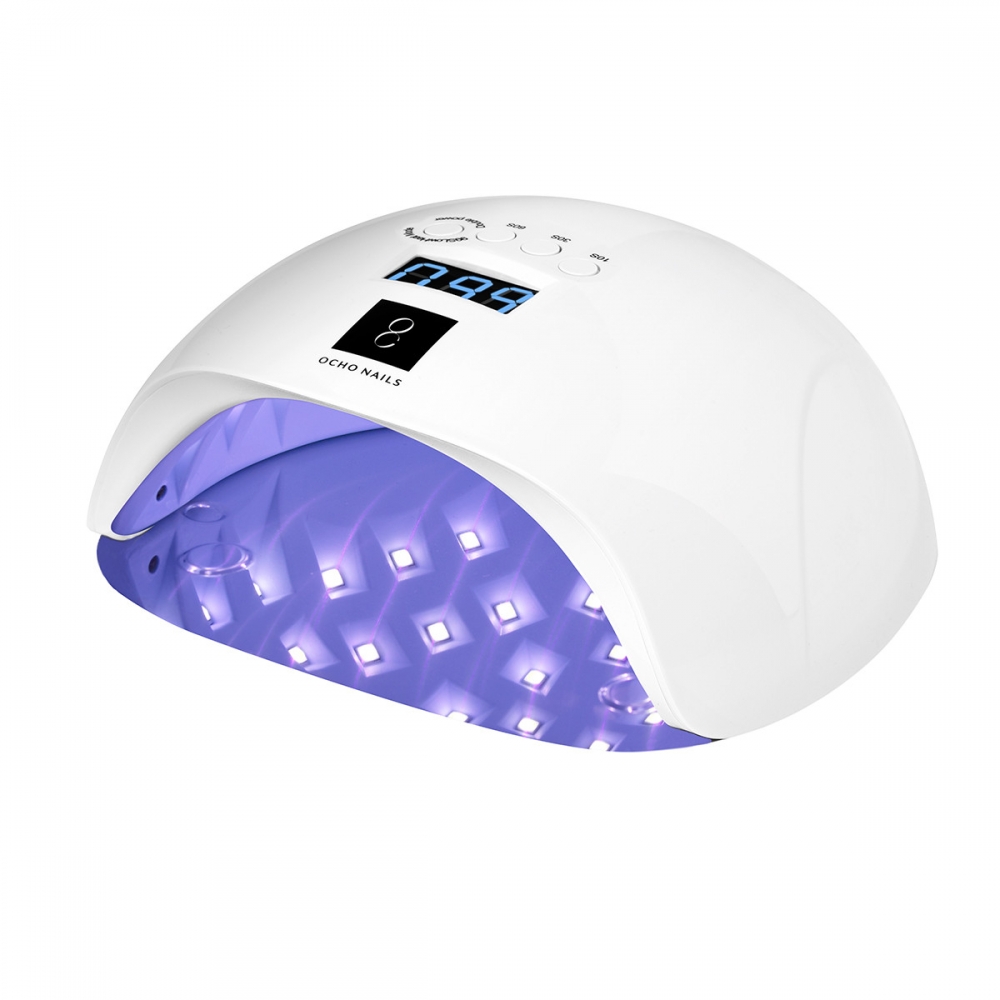 OCHO NAILS LAMPA UV LED X13 65W BIAŁA Z LUSTRZANYM DNEM