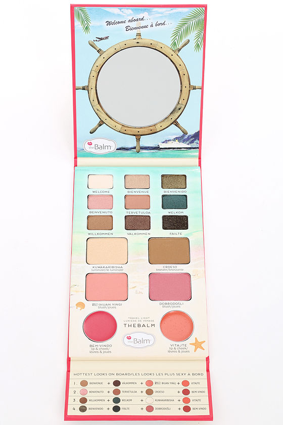 theBALM BALM VOYAGE VOL.2 FACE PALETTE PALETA KOSMETYKÓW DO TWARZY