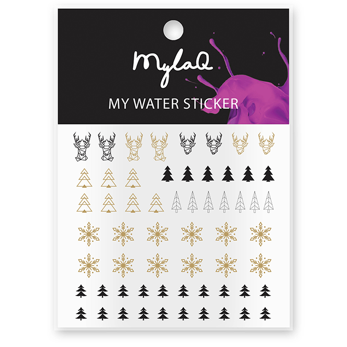 MYLAQ MY WINTER STICKER ZIMOWE NAKLEJKI NA PAZNOKCIE