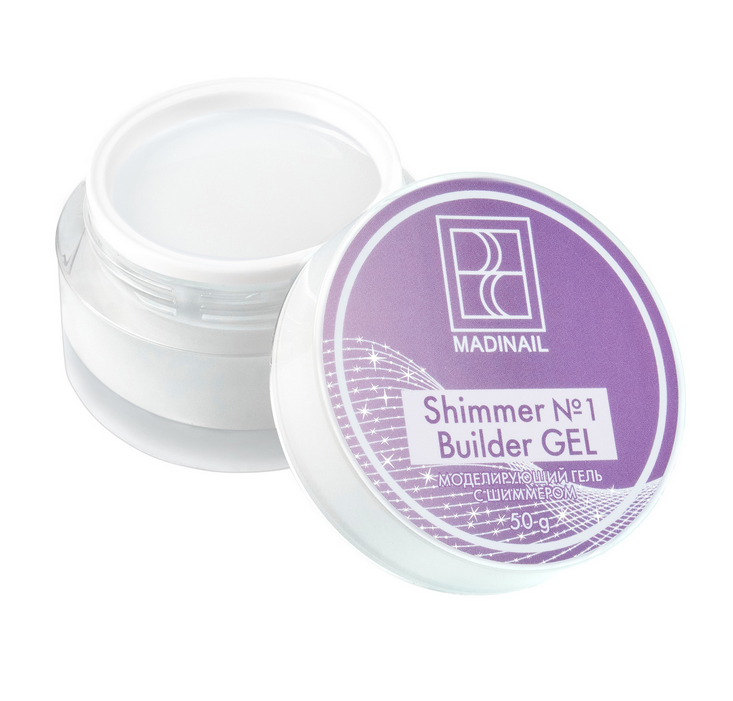 MADINAIL SHIMMER BUILDER GEL UV LED  ŻEL BUDUJĄCY DO PAZNOKCI  #1