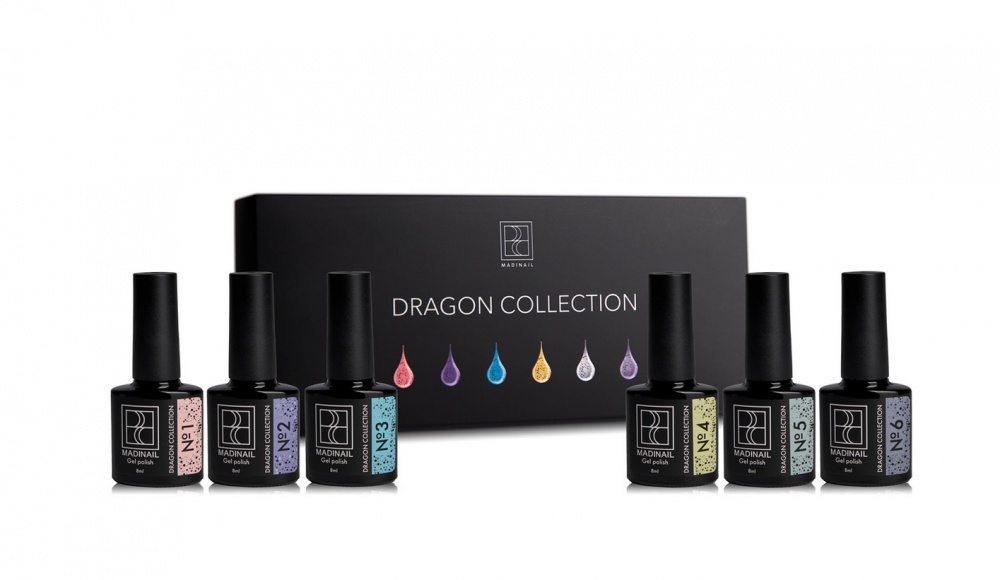 MADINAIL DRAGON COLLECTION SET ZESTAW 6 LAKIERÓW HYBRYDOWYCH SHIMMER