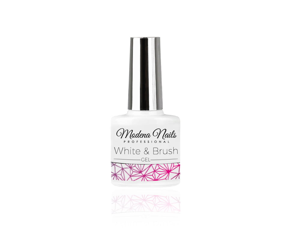 MODENA NAILS ŻEL FRENCH WHITE&BRUSH GEL 7,3 ml