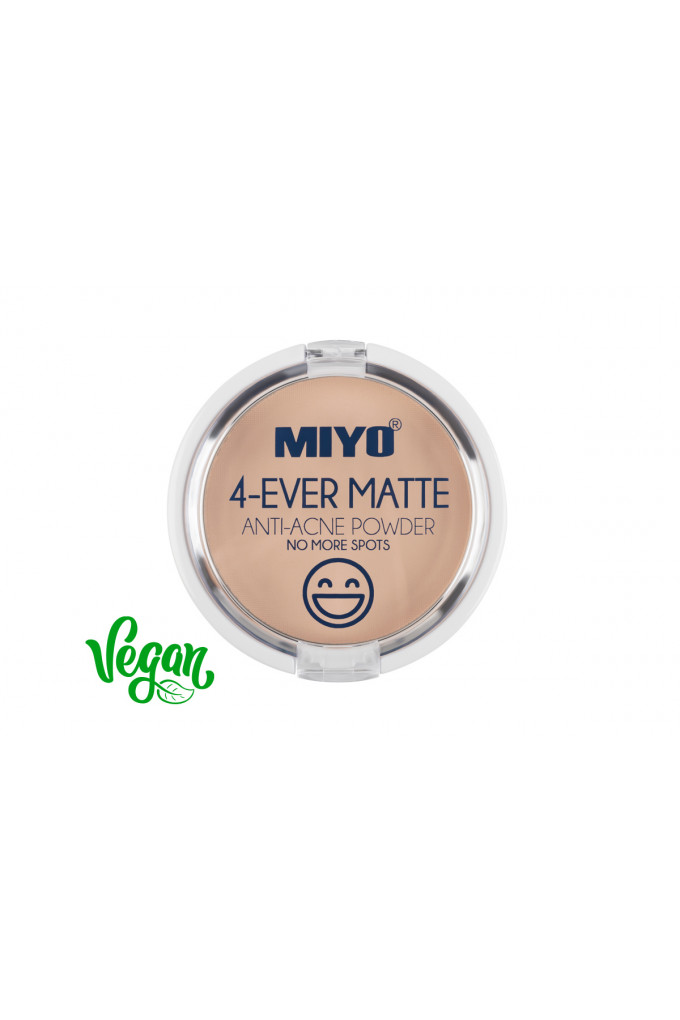 MIYO 4-EVER MATTE POWDER PUDER DO CERY TRĄDZIKOWEJ 