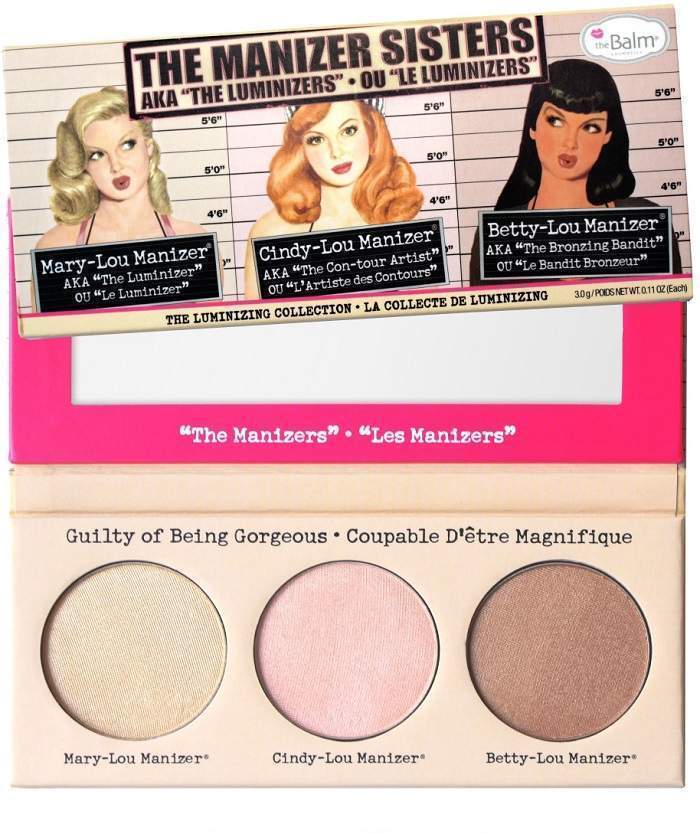 theBALM THE MANIZER SISTERS HIGHLIGHTER TRIO