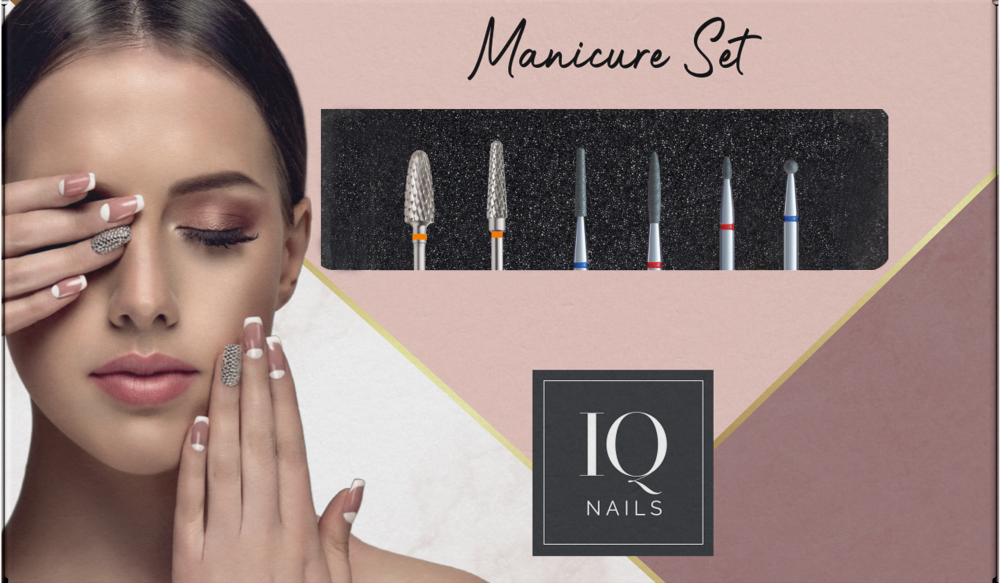 IQ NAILS ZESTAW FREZÓW DLA LEWORĘCZNYCH STYLISTEK  (6 FREZÓW W ZESTAWIE) 5