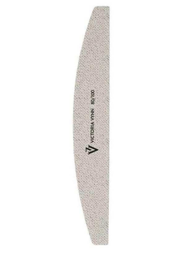 VICTORIA VYNN WHITE CRESCENT NAIL FILE PILNIK PÓŁKSIĘŻYC 80/100