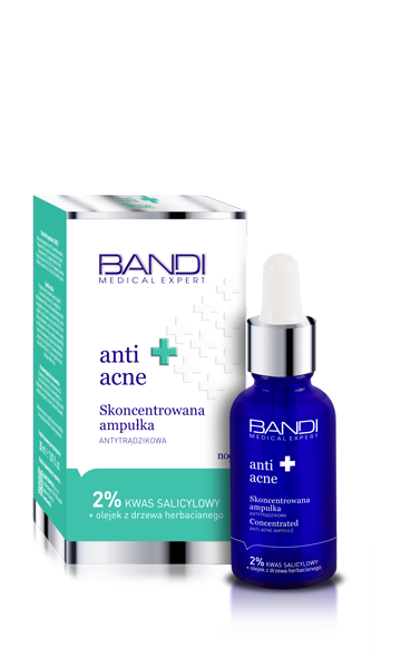 BANDI MEDICAL ANTI-ACNE SKONCENTROWANA AMPUŁKA ANTYTRĄDZIKOWA 30ml 