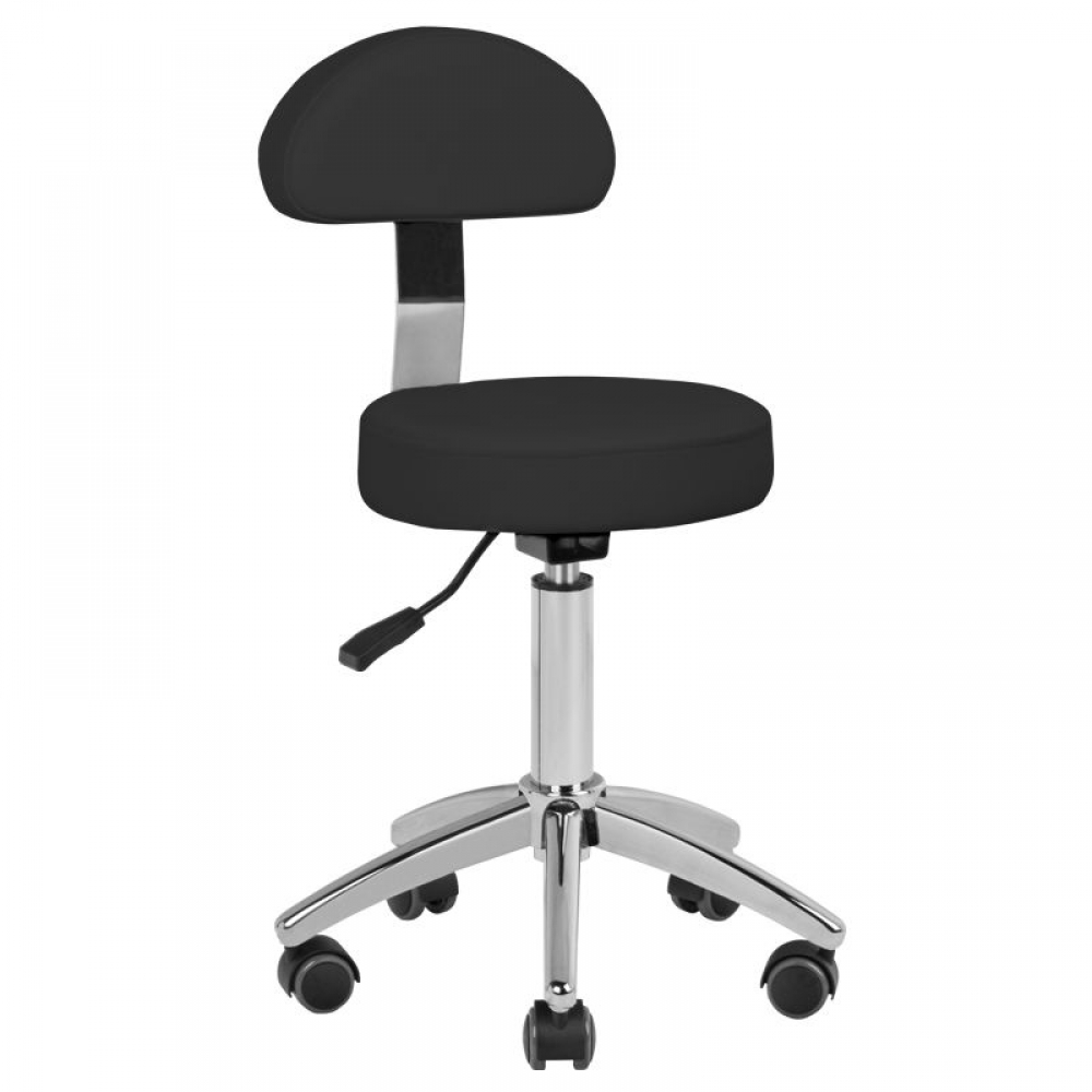 ACTIVESHOP Taboret kosmetyczny AM-304 czarny