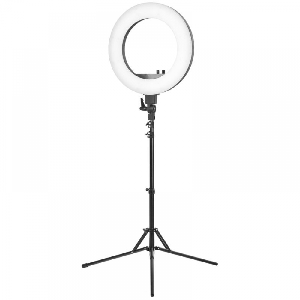 ACTIVESHOP Lampa pierścieniowa Ring light 18&quot; 48W led czarna + statyw