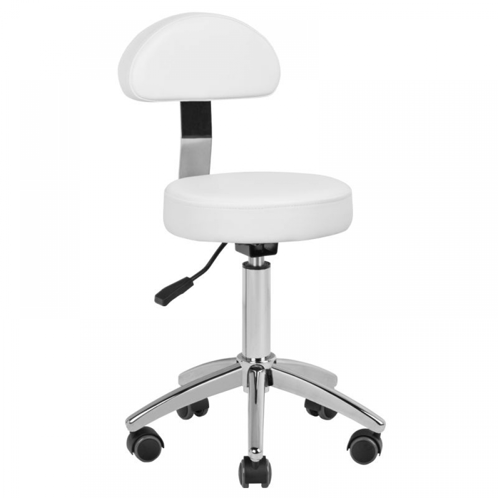 ACTIVESHOP Taboret kosmetyczny AM-304 biały