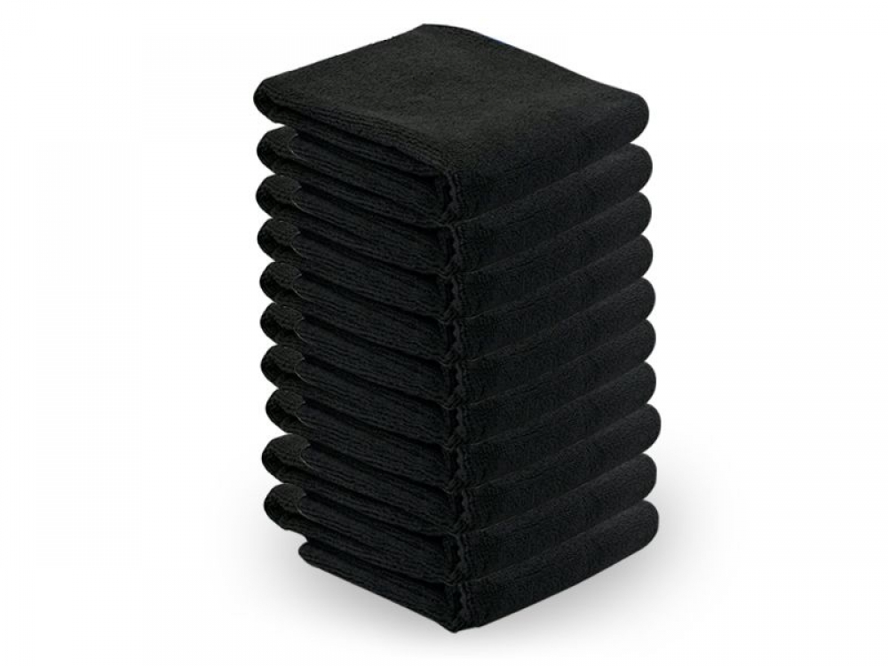 ACTIVESHOP Ręcznik z microfibry 73 x 40 cm 10 szt. czarny