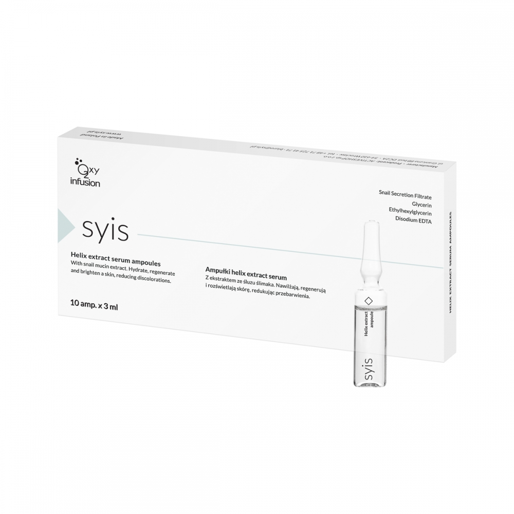 Syis ampułki ze śluzem ślimaka helix extract serum 10 x 3 ml  (112833)