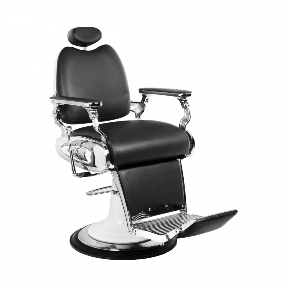 Gabbiano fotel barberski Moto Style czarny (114271)