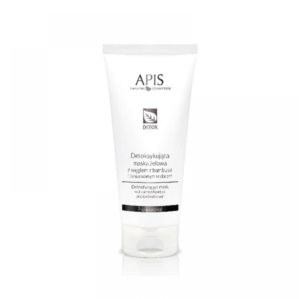 Apis detoksykująca maska żelowa z węglem z bambusa i jonizowanym srebrem 200 ml (122668)