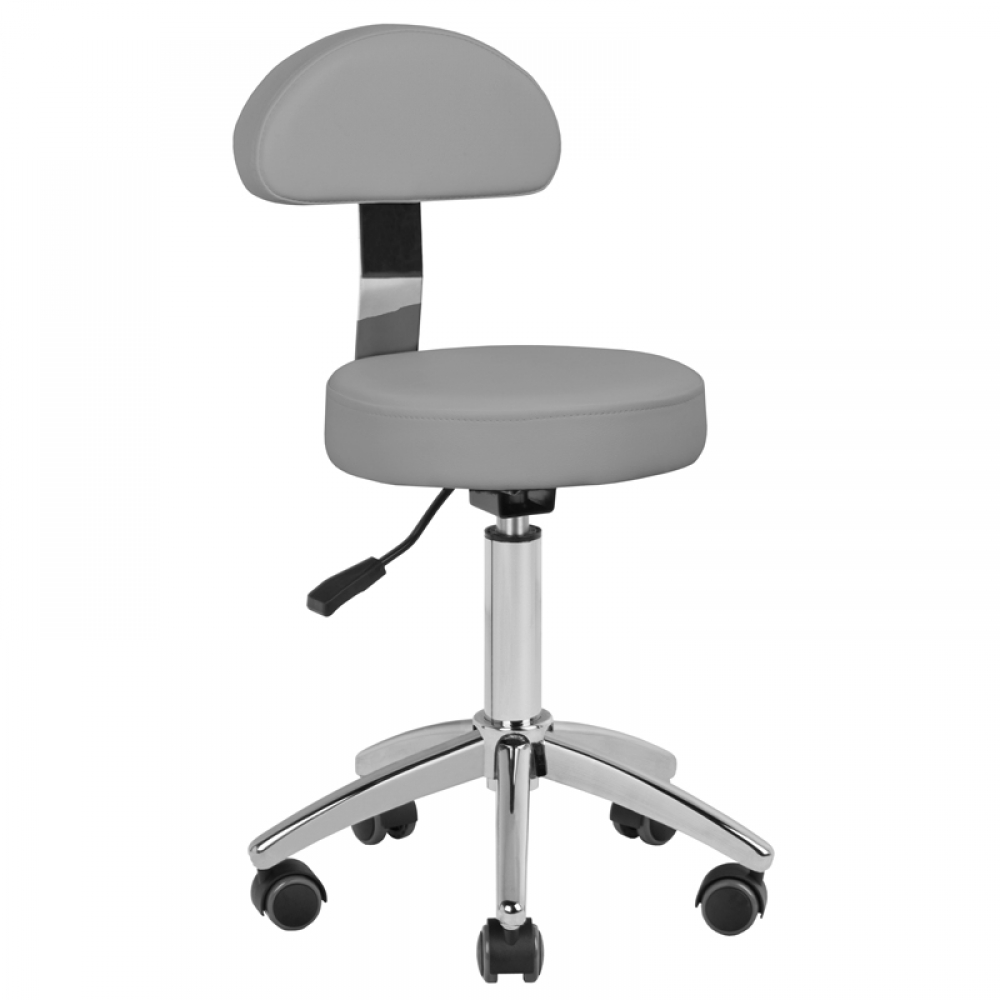 Taboret kosmetyczny AM-304 szary (125620)