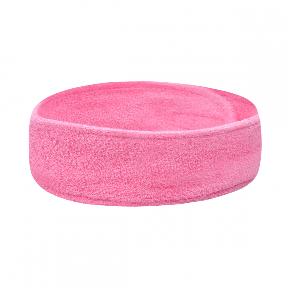 Opaska frotte różowa (100357)