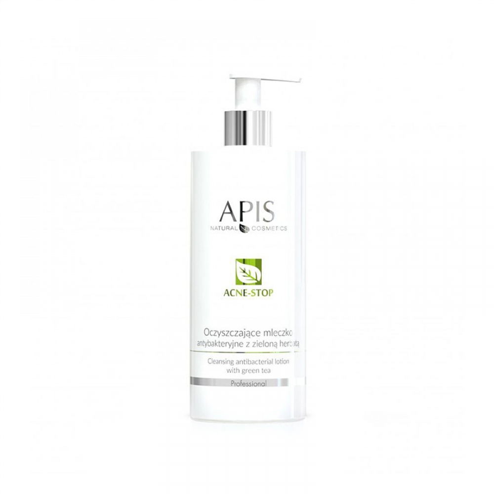 Apis acne-stop oczyszczające mleczko antybakt. z zieloną herbatą 500 ml (105376)
