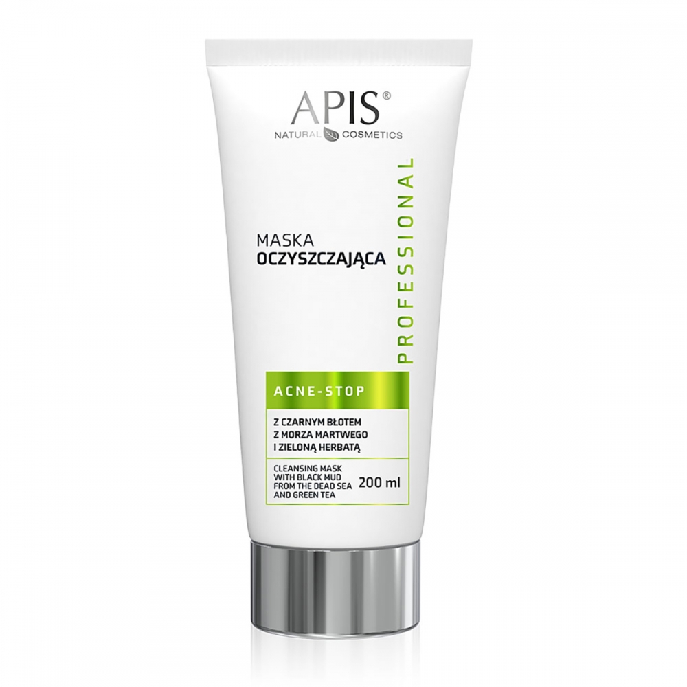 Apis acne-stop maska oczyszczająca z czarnym błotem 200 ml (105409)