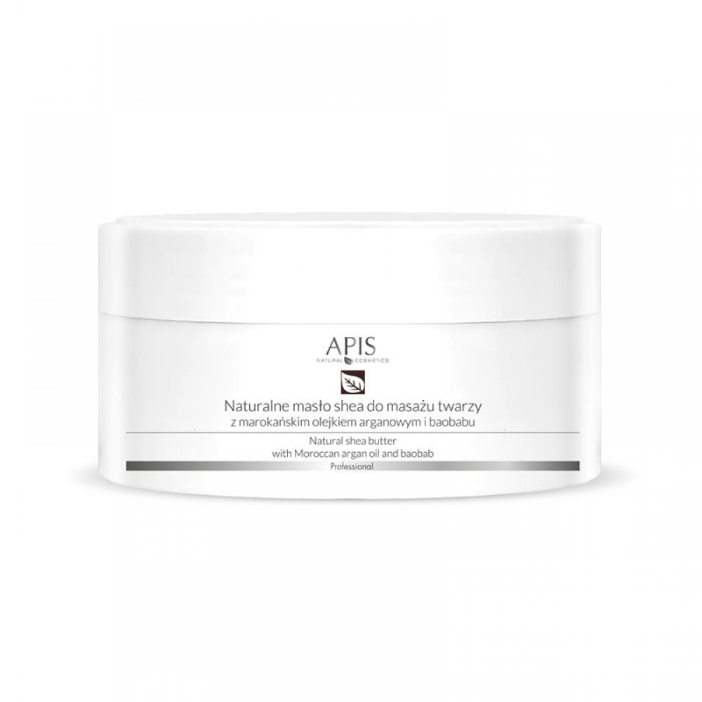 Apis naturalne masło shea z olejkiem argan. do masażu twarzy 100 g (105496)