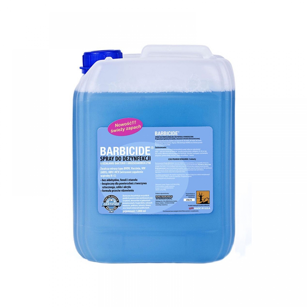 Barbicide spray do dezynfekcji wszystkich powierzchni zapachowy - uzupełnienie 5 L  (106157)