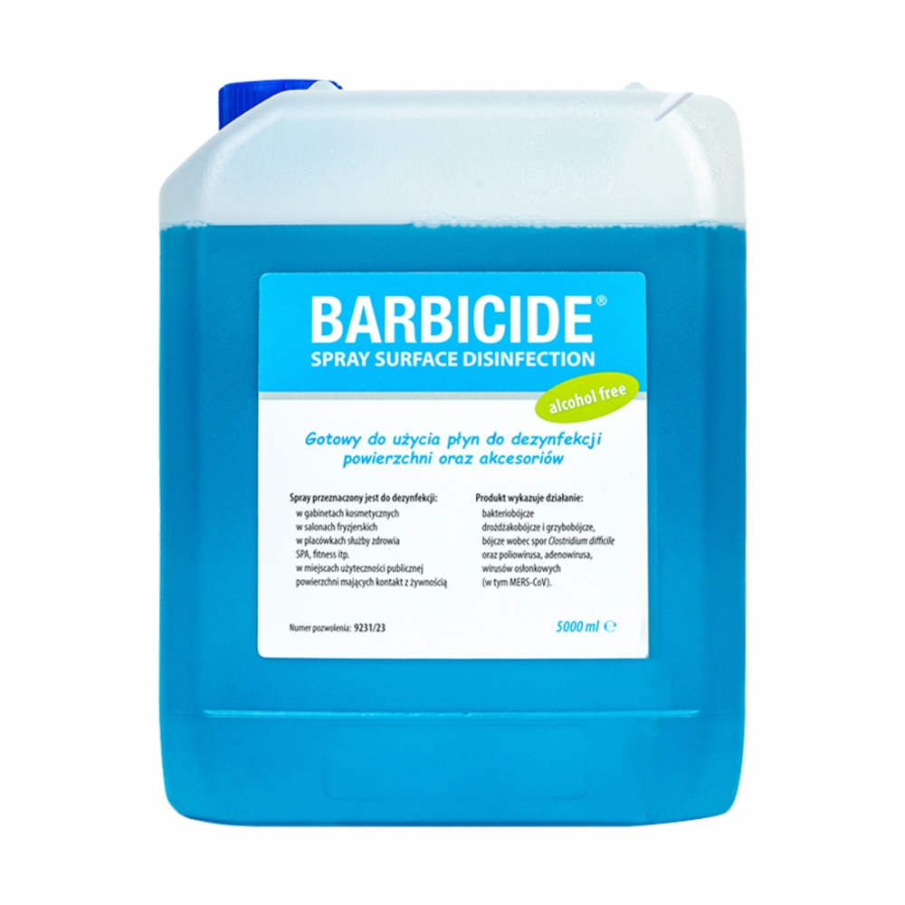 Barbicide spray do dezynfekcji wszystkich powierzchni bez zapachu - uzupełnienie 5 L  (106158)