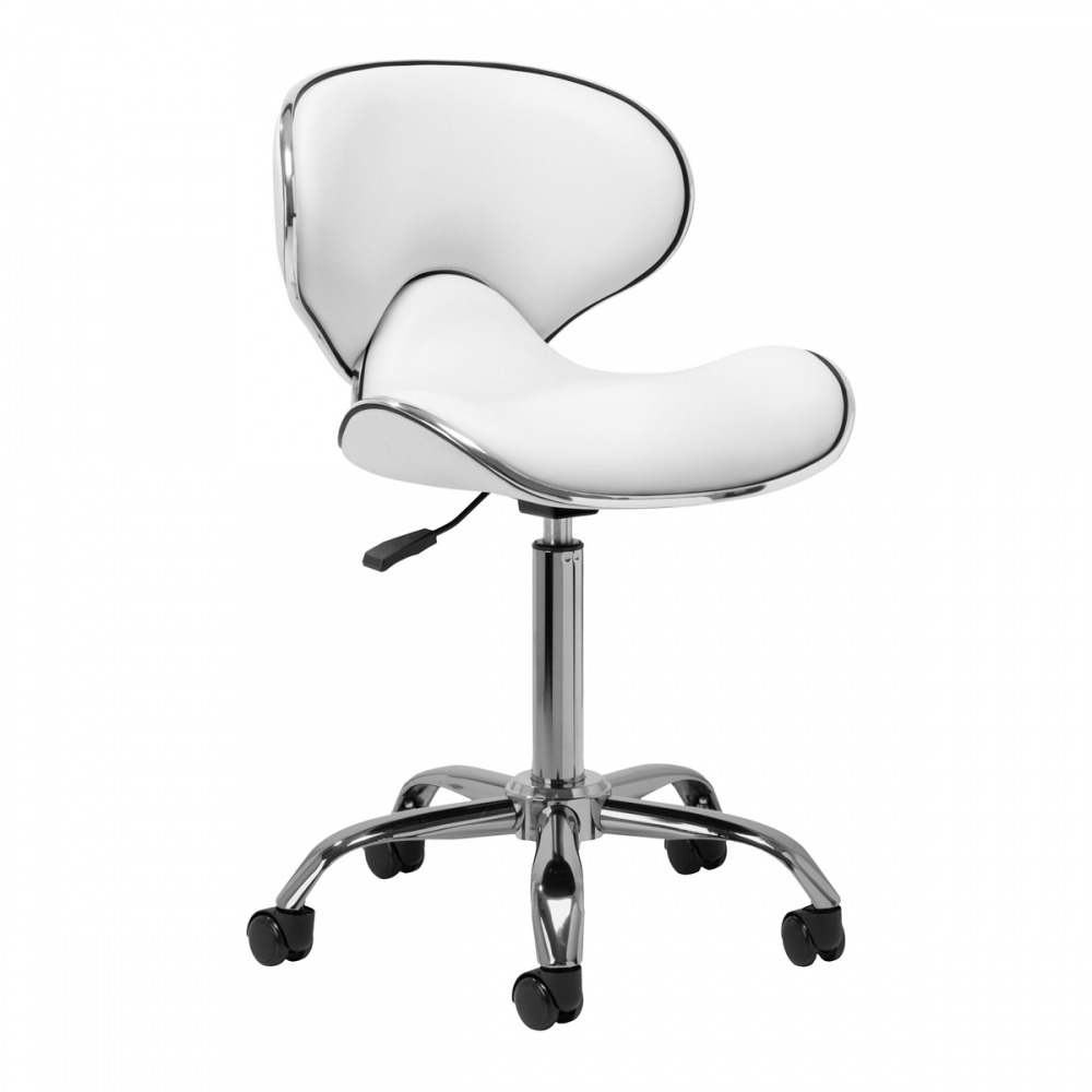 Gabbiano taboret kosmetyczny Q-4599 biały (106672)
