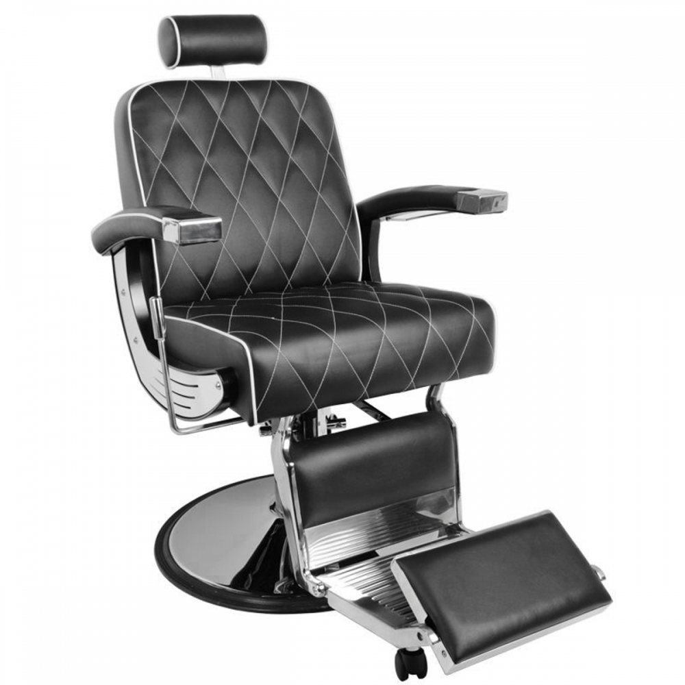 Gabbiano fotel barberski Imperial czarny (112449)