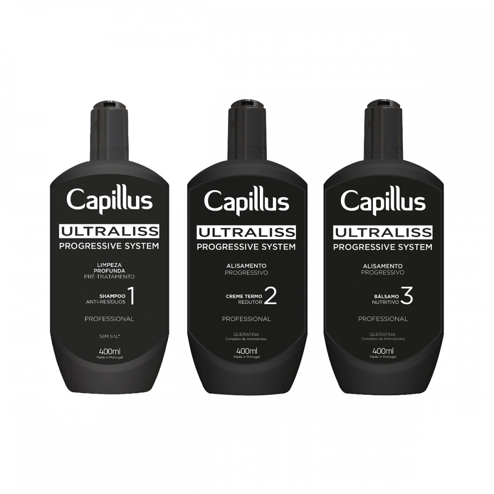 Capillus ultraliss nanoplastia, zestaw do zabiegu nanoplastii, 3x400 ml (142878)