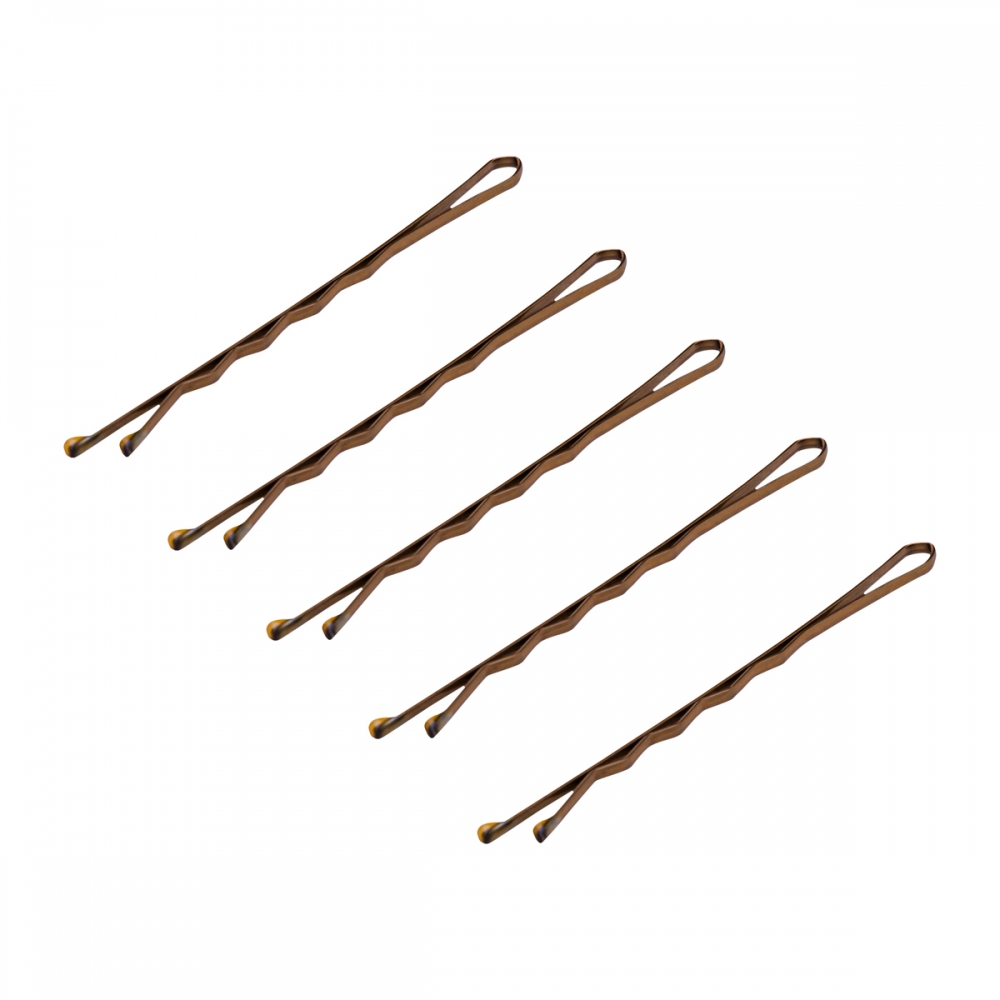 Wsuwki fryzjerskie do włosów 120 szt. E-57 5,6 cm złote (137383)