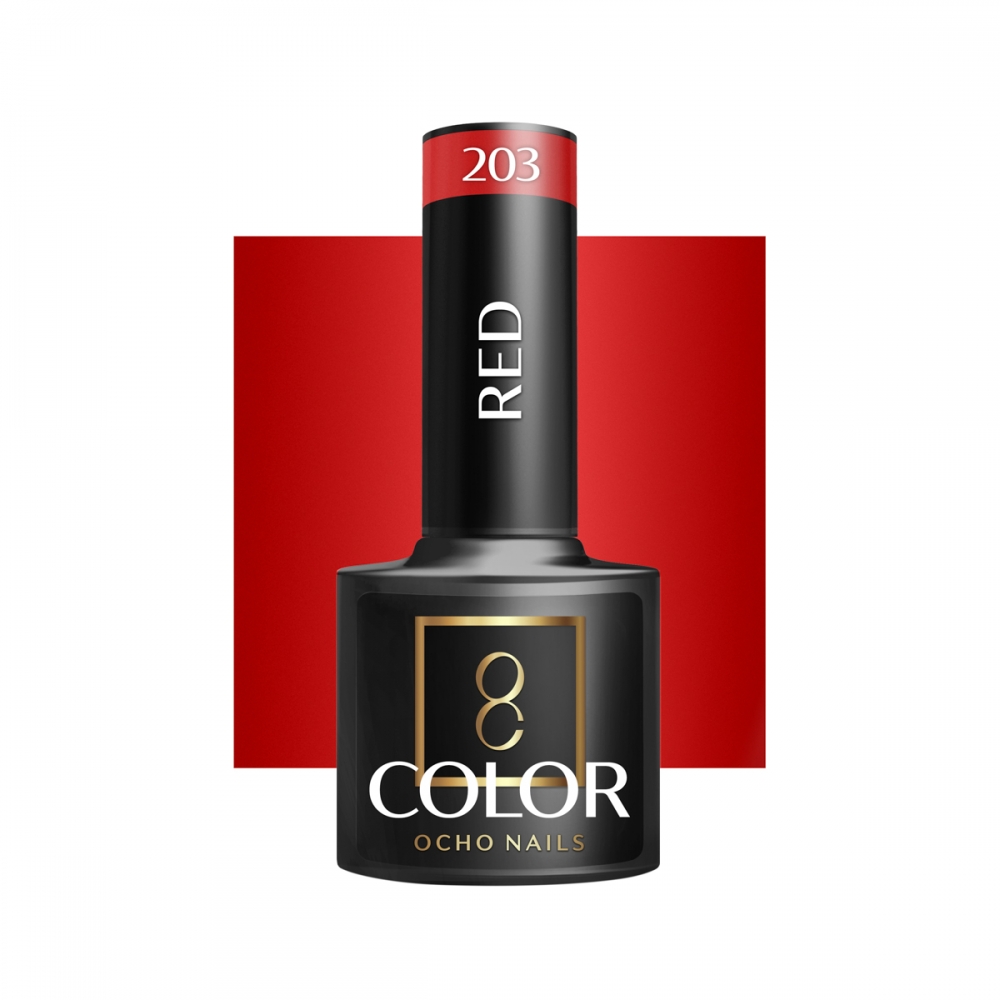 OCHO NAILS Lakier hybrydowy red 203 -5 g (147369)