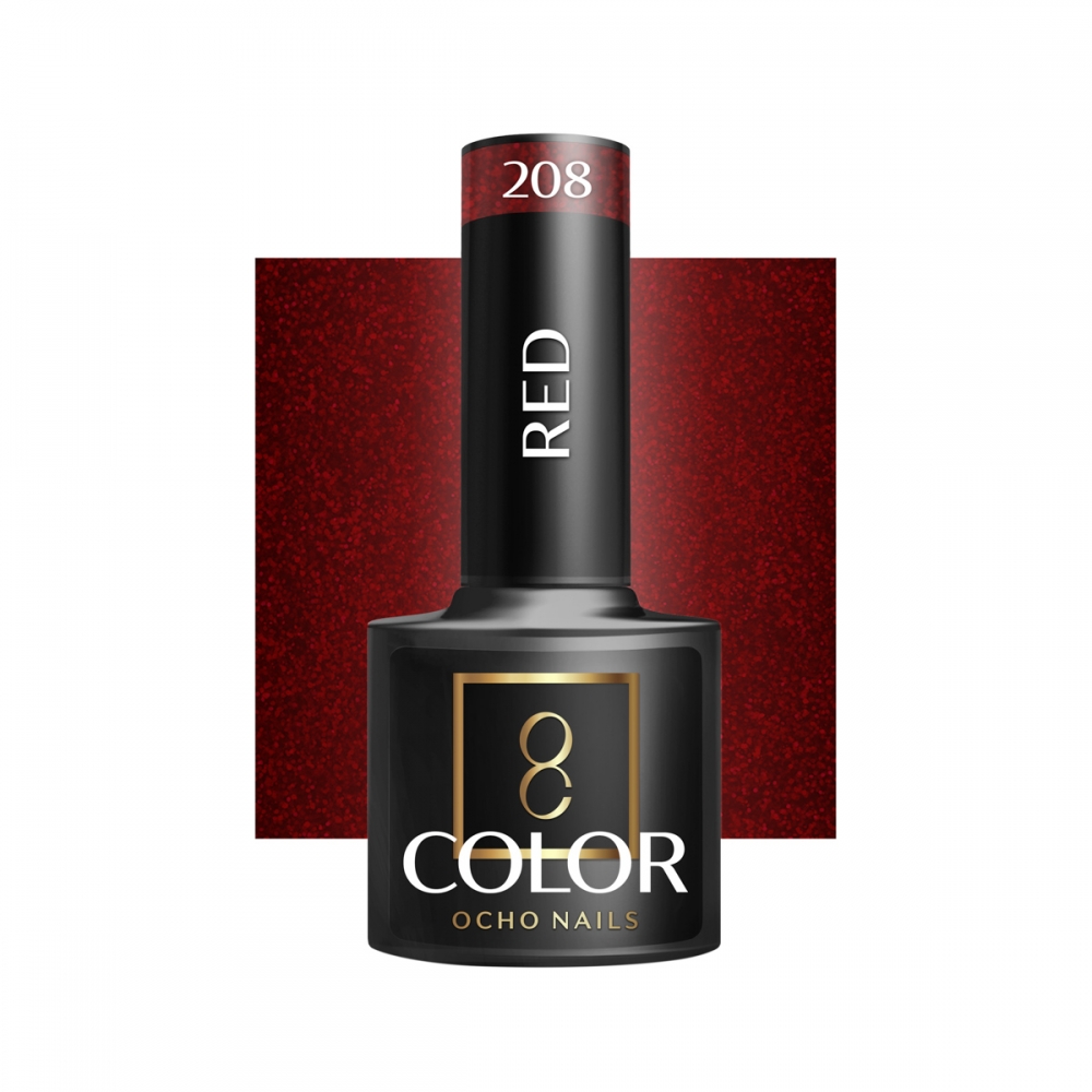 OCHO NAILS Lakier hybrydowy red 208 -5 g (147374)