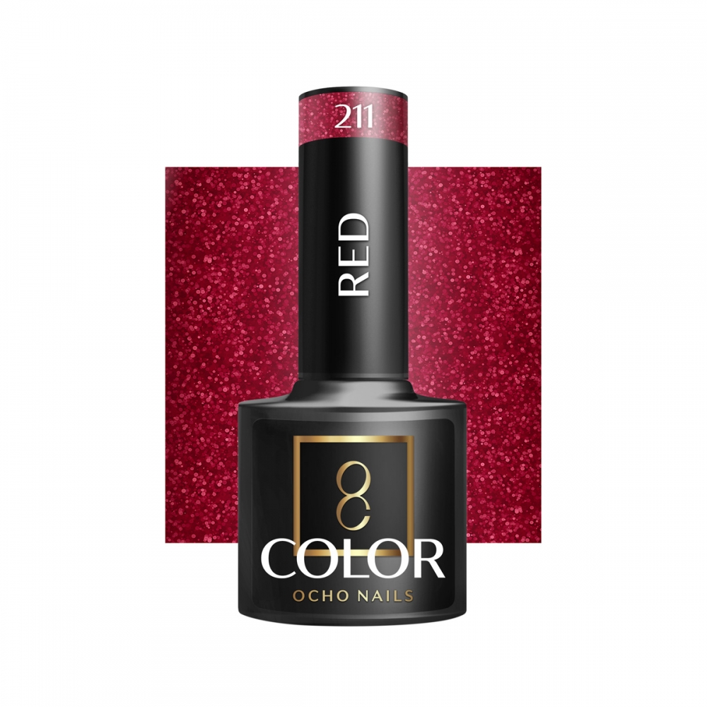 OCHO NAILS Lakier hybrydowy red 211 -5 g (147377)